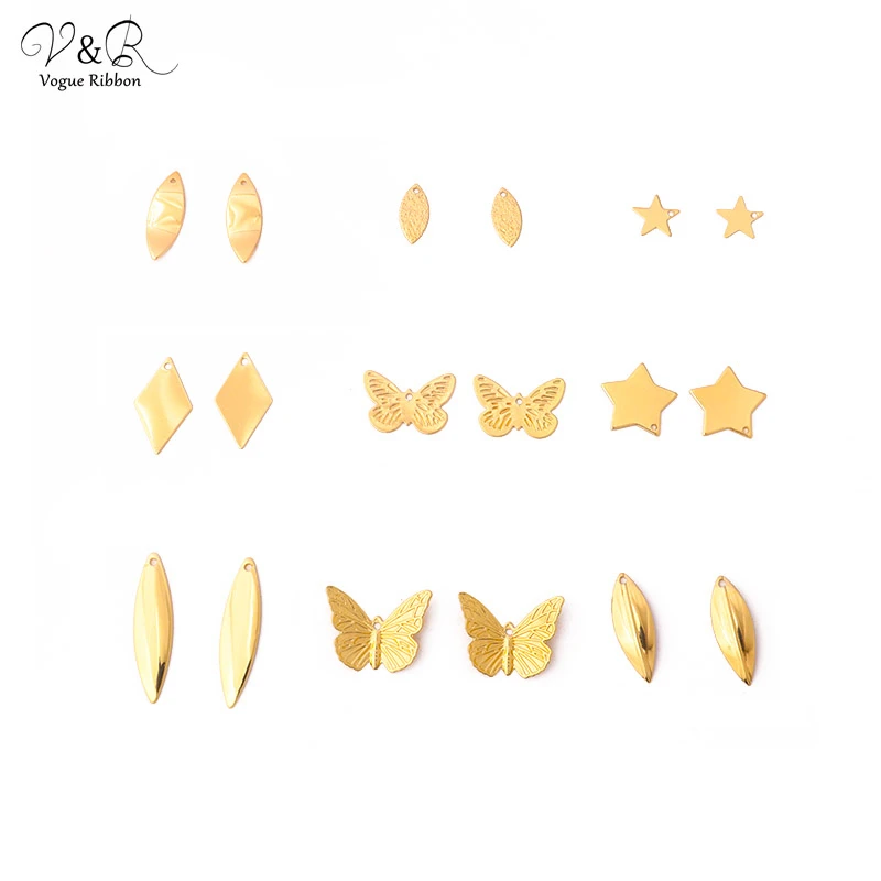 Diy ювелирные изделия аксессуары фурнитура позолоченная Геометрическая