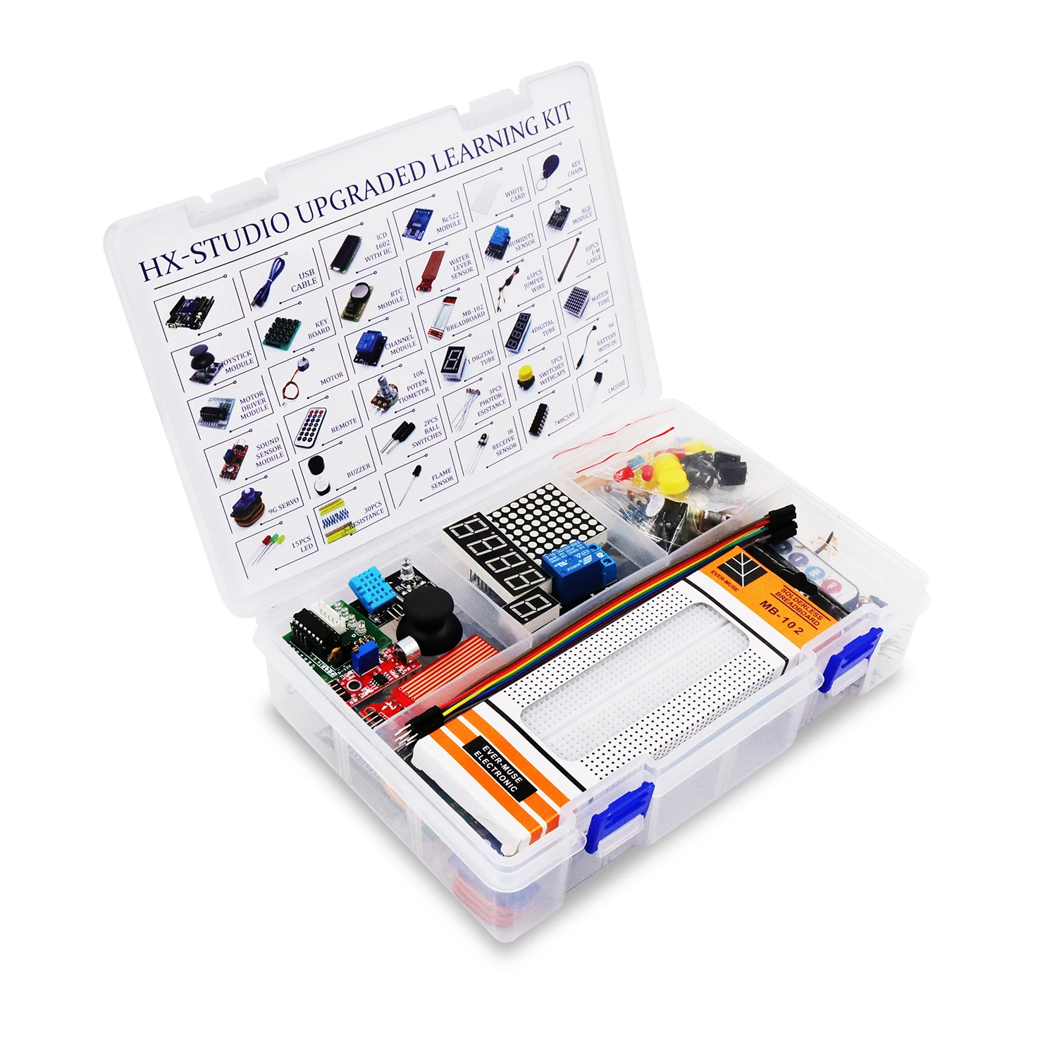 Стартовый набор для UNO R3/MEGA 2560 с HC-SR04, SR501 для Arduino