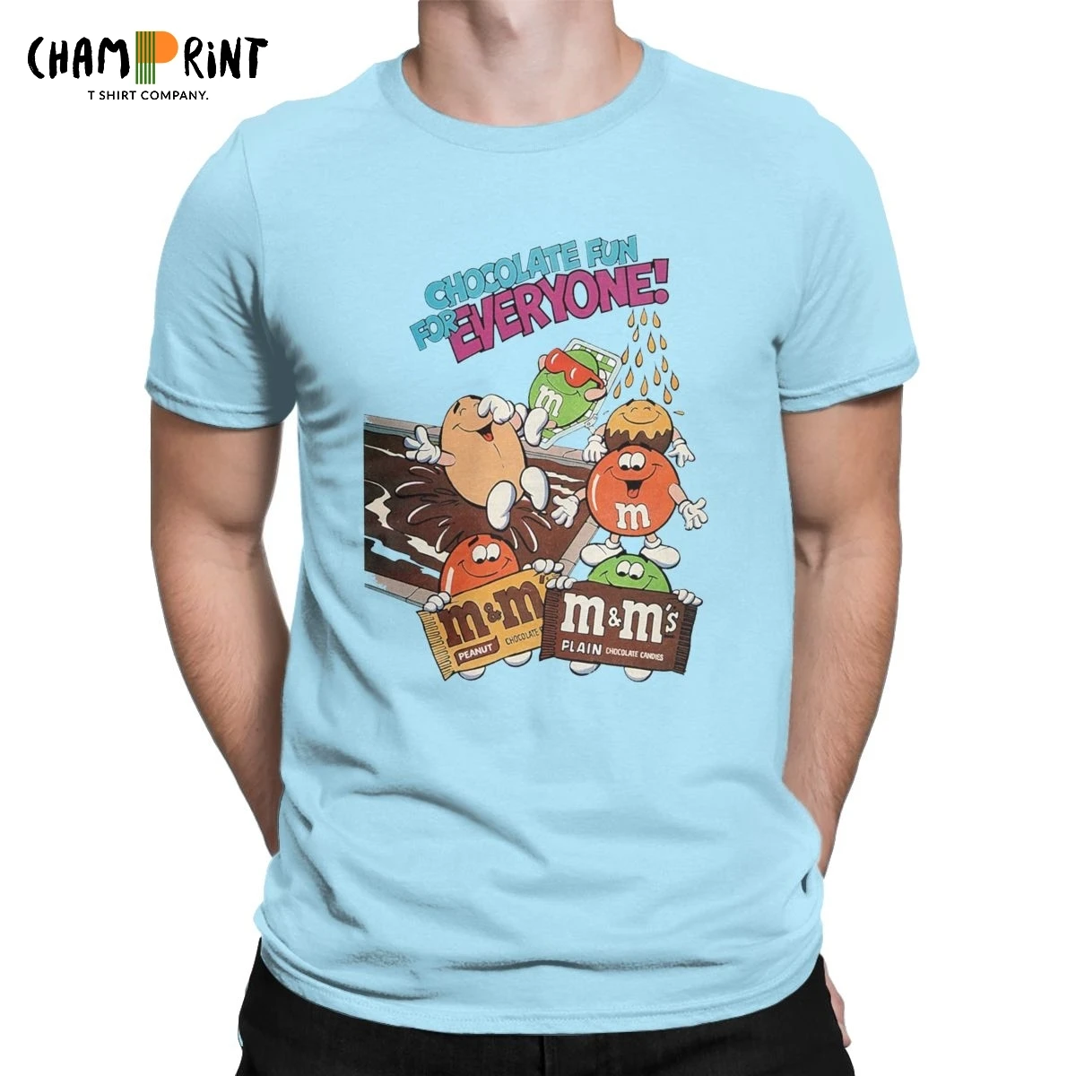 Футболка мужская с надписью M &amp M's Chocolate Candy рисунком | Мужская одежда