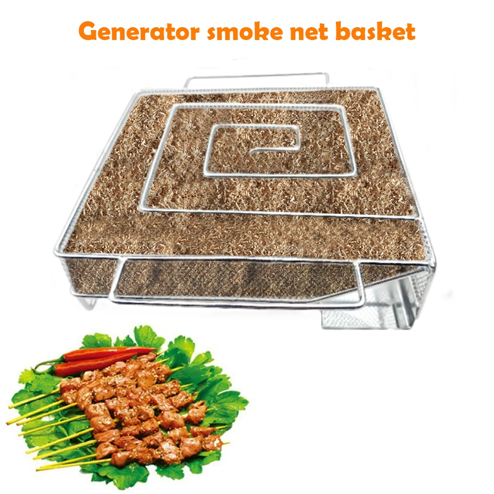 Генератор холодного дыма для барбекю гриля курильщика аксессуары горячего и курения лосося мяса горения