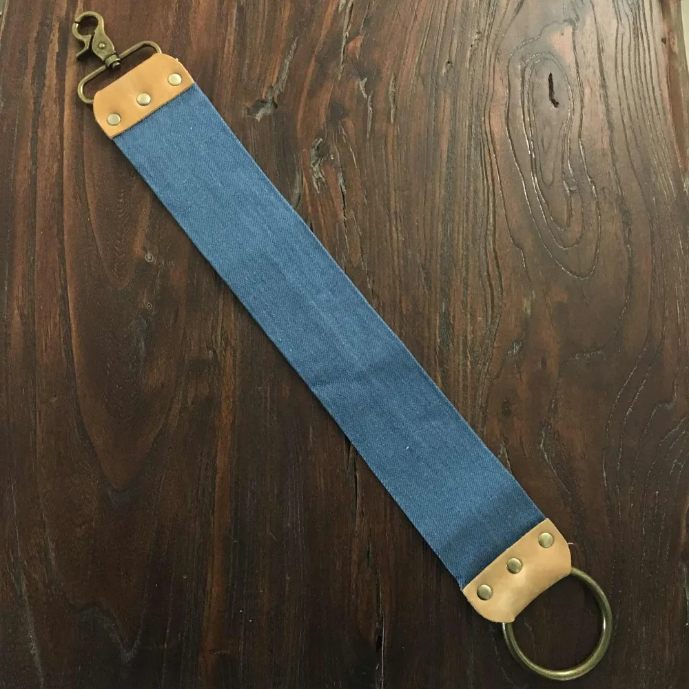 Бритва мужская титановая с деревянной ручкой и прямым лезвием