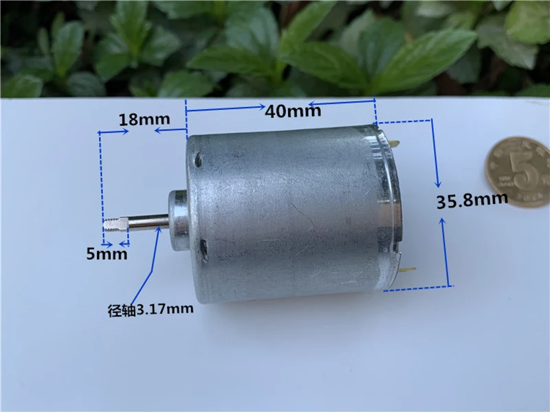 

RK-535 Carbon Brush Round Motor DC 3.7V 5V 6V 20000RPM High Speed large Power DIY Hobby Toy Car Boat