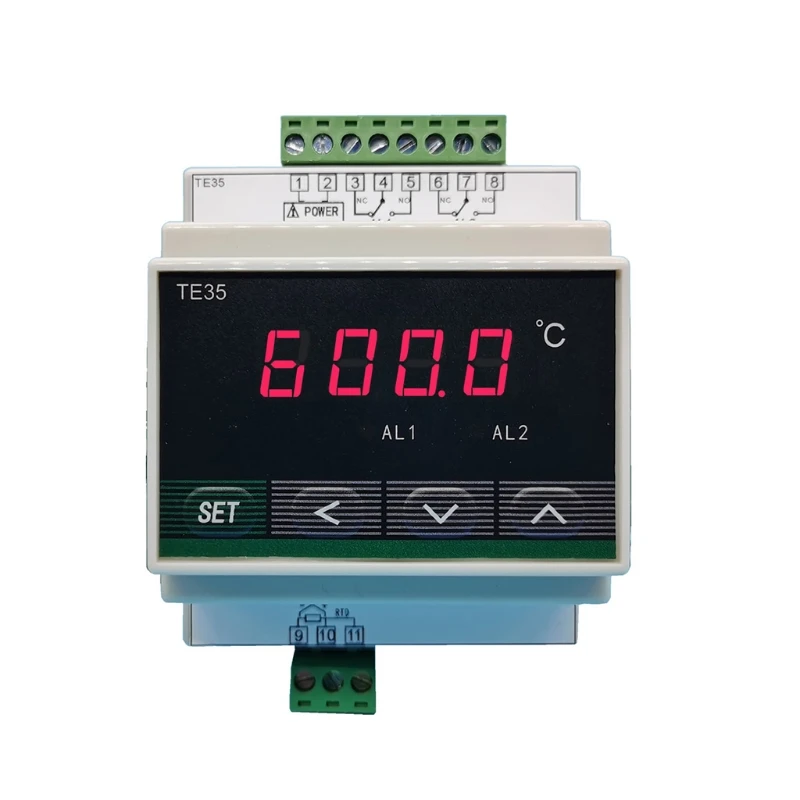 

Temperature Alarm Controller w/ 2 Way Relay Output Digital Temp Controller 0.4-inch LED Dispaly AC90~260V 10A/250VAC