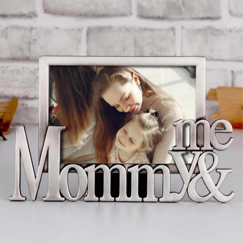Фоторамка LASODY Mommy из цинкового сплава Современный домашний декор 4x6 фоторамки