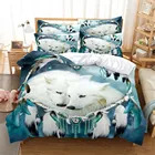 Комплект постельного белья с трехмерной собакой, Комплект постельного белья с пододеяльником, Комплект постельного белья, постельное белье, хлопковый комплект постельного белья для спальной кровати, Комплект постельного белья