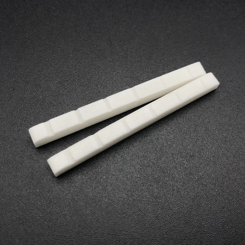 knochen bass st elektrische gitarre zubehör 456 string elektrische bass knochen brücke muttern mit schlitz 38mm 45mm ersatz teile free glo