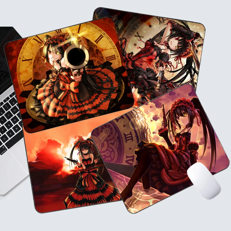 

Kurumi Tokisaki Date A Live Mouse Pad Game Computer Cap Desk Mat Non-Slip Rubber Waterproof Office Mouse Mat