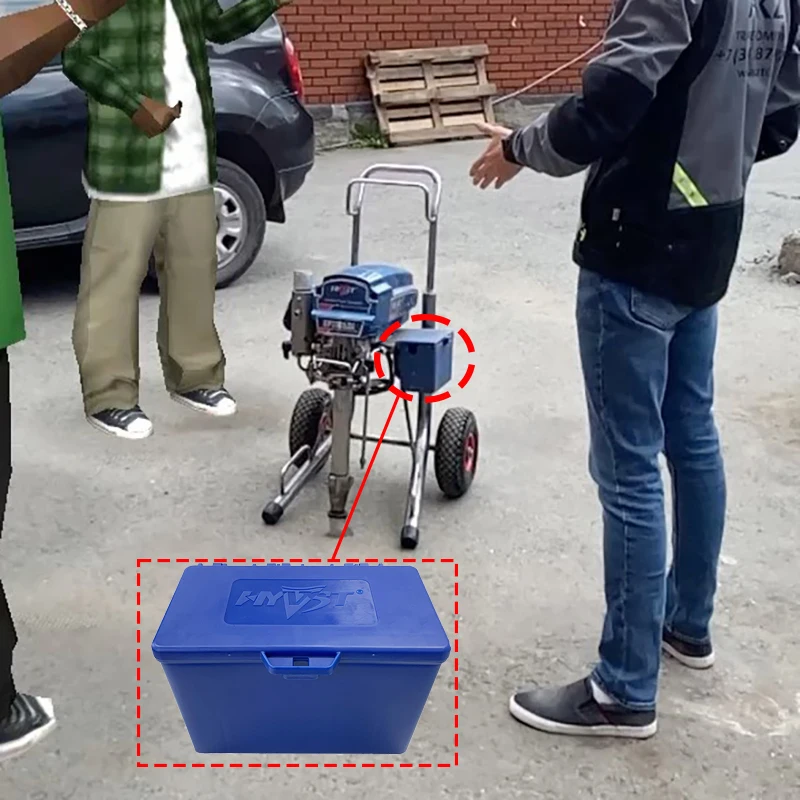 Прямая поставка ящик для инструментов HYVST безвоздушного распылителя краски