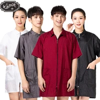 hair salon fashion work clothes hairdressing pet grooming short sleeve work clothes barber shop assistant hair stylist apron