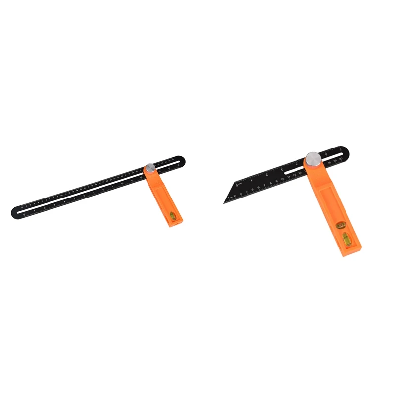 

Ruler Protractor Horizontal Sliding T-Bevel Square Carpenter Measuring Tape Multi Angle with Inch/cm