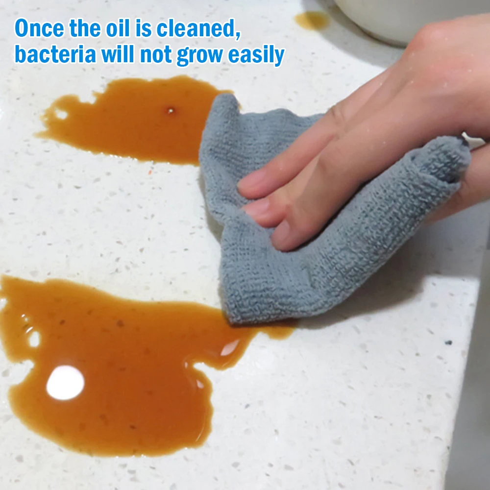 

20pcs/Pack Household Super Absorbent Microfiber Kitchen Dish Cloth Double-Sided Scouring Pad Rags High-Efficiency Cleaning Towel