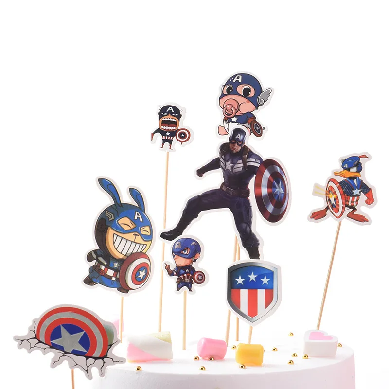 1 набор украшения для торта мстители | Дом и сад