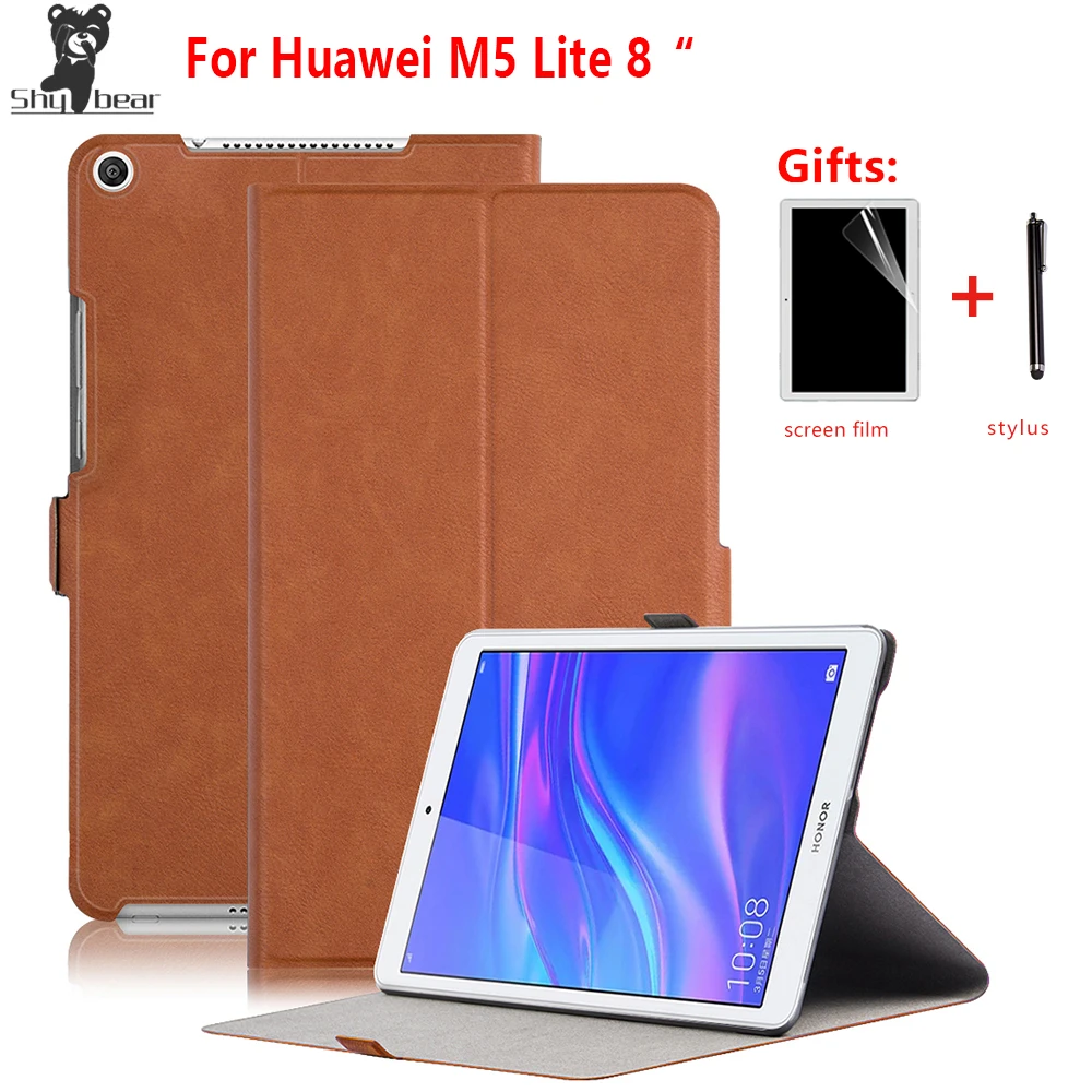 Умный чехол для Huawei Mediapad M5 LITE 8 &quotчехол из полиуретановой кожи планшета Lite 0