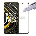 Для Poco M3 полное покрытие дисплея закаленное стекло для Xiaomi Poco M3 Little m3 M2010J19CG Защитная пленка для экрана Защитная пленка 9H