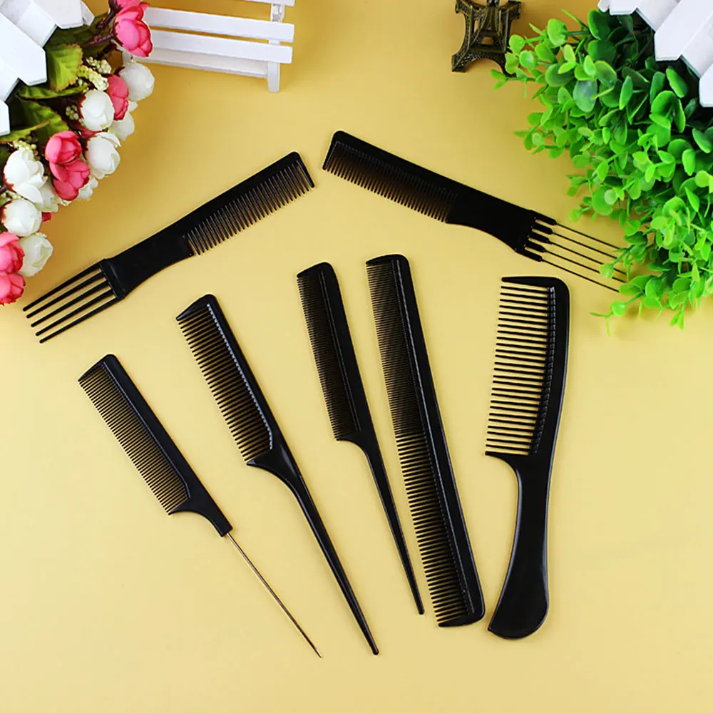 10 шт./компл. Антистатическая Бриллиантовая Расческа для стрижки волос