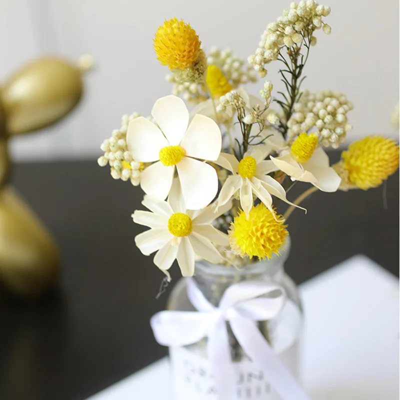 Сохраненные свежие цветы домашнее украшение в европейском стиле сухие с