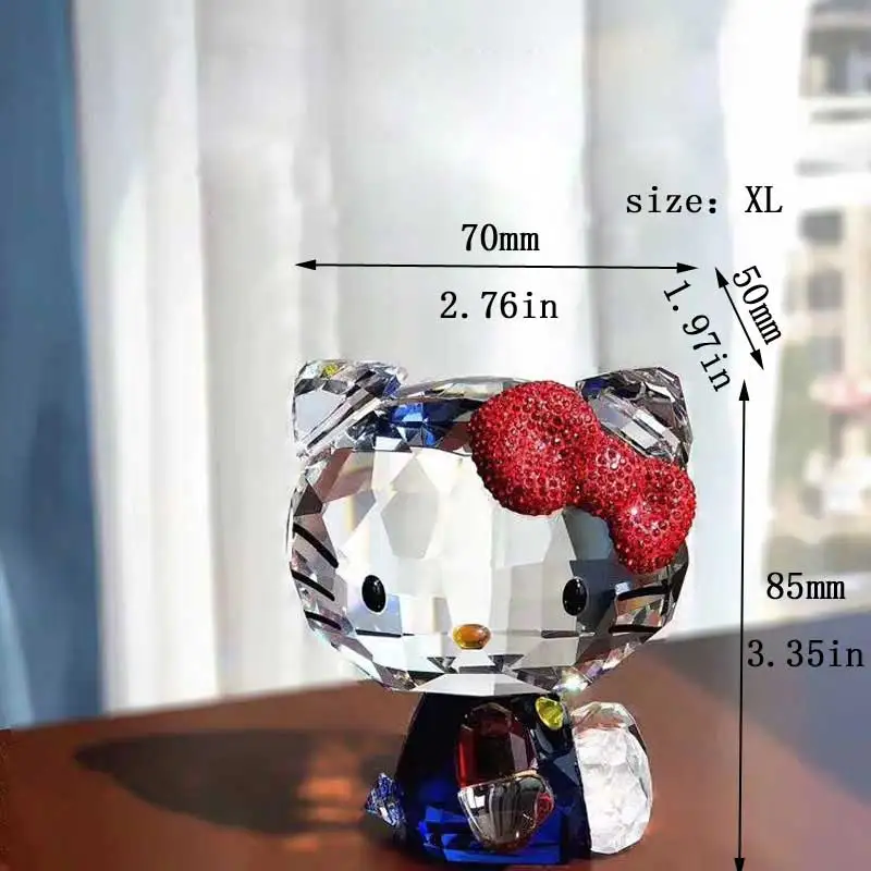 Высококачественные хрустальные фигурки мультяшных кошек автомобильное