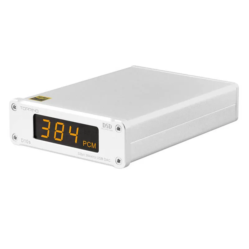 TOPPING D10s USB DAC XMOS XU208 ES9038Q2M PCM384KHz DSD256 Support COAX/OPT/RCA Output HIFI Decoder Plug and play|Цифро-аналоговые