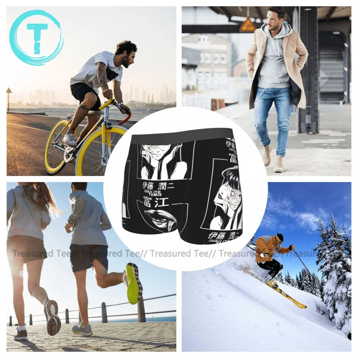 

Junji Ito Underwear Pouch Hot Polyester Trunk Print Funny Youth Boxer Brief