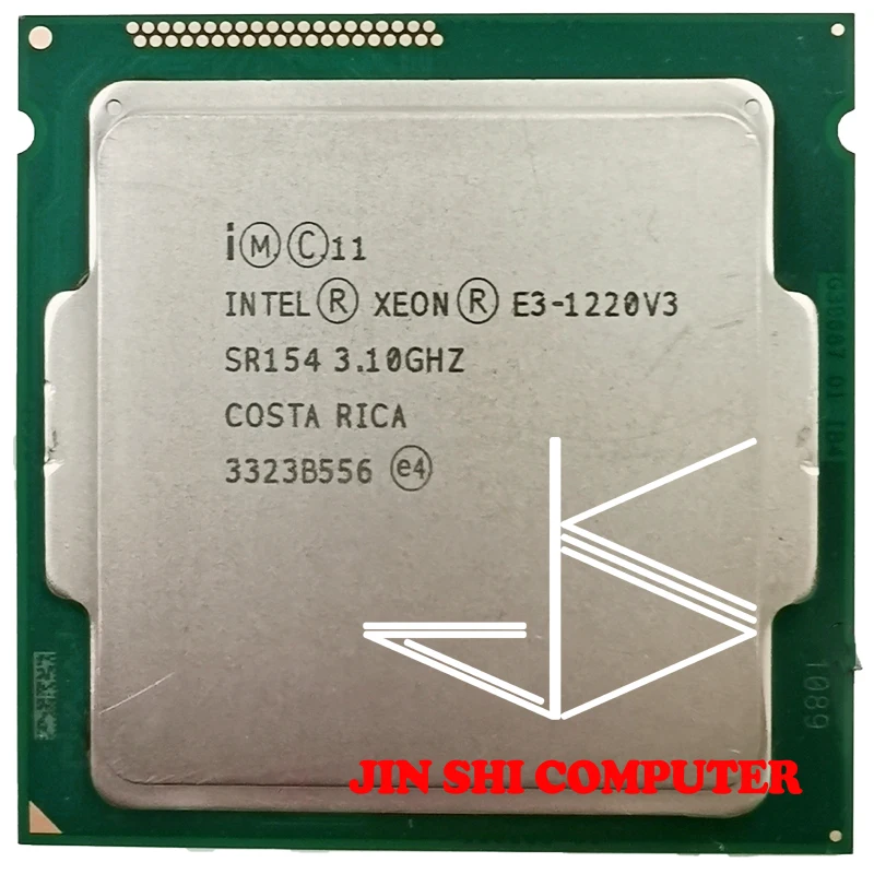 

Процессор Intel Xeon E3 1220 V3, б/у, 3,1 ГГц, 8 Мб, 4 ядра, SR154, LGA1150