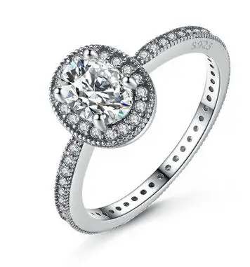 4 925 Sterling Silver Headband Ring Two Hearts and Valentine's Day Love Jewelry Ring - Main Stone Color: 4