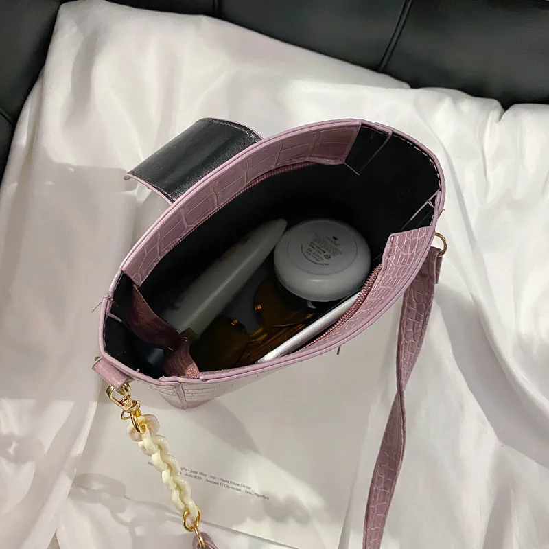 2020 модная женская сумочка с крокодиловым узором кожаные дамские сумочки