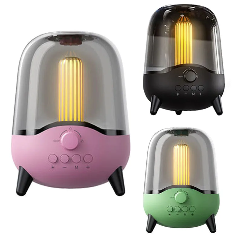 

Bluetooth-совместимый динамик с подсветильник кой, поддержка Aux/tf-карты, настольный басовый динамик, совместимый с Ios/win/android