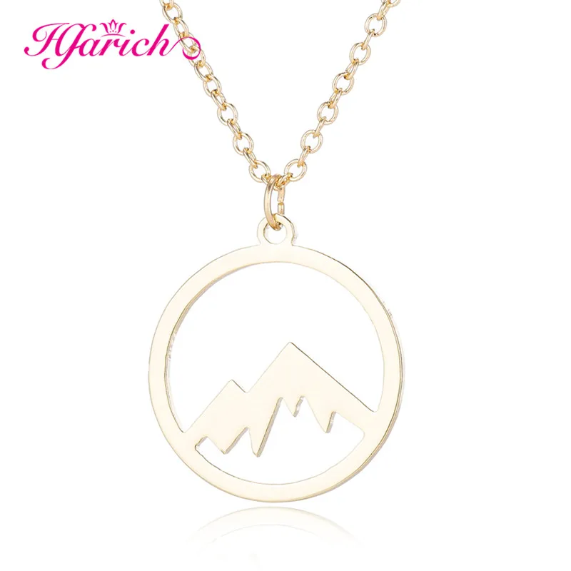 Gold Necklace Hfarich, ожерелья с подвесками из нержавеющей стали с лезвиями, мужские ювелирные изделия, стальные мужские ожерелья в форме бритвы и подвески, колье для женщин - Окраска металла: Gold Necklace