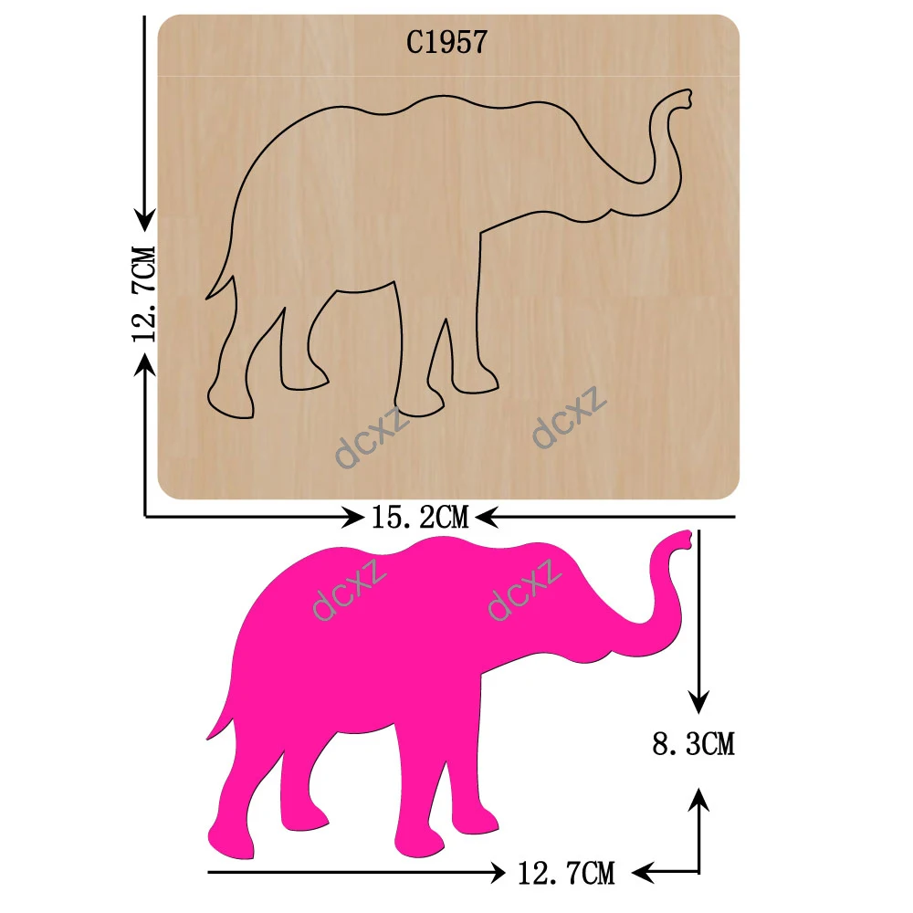 Новый Слон деревянный штамп для скрапбукинга C195 режущие штампы|dies scrapbooking|die cut