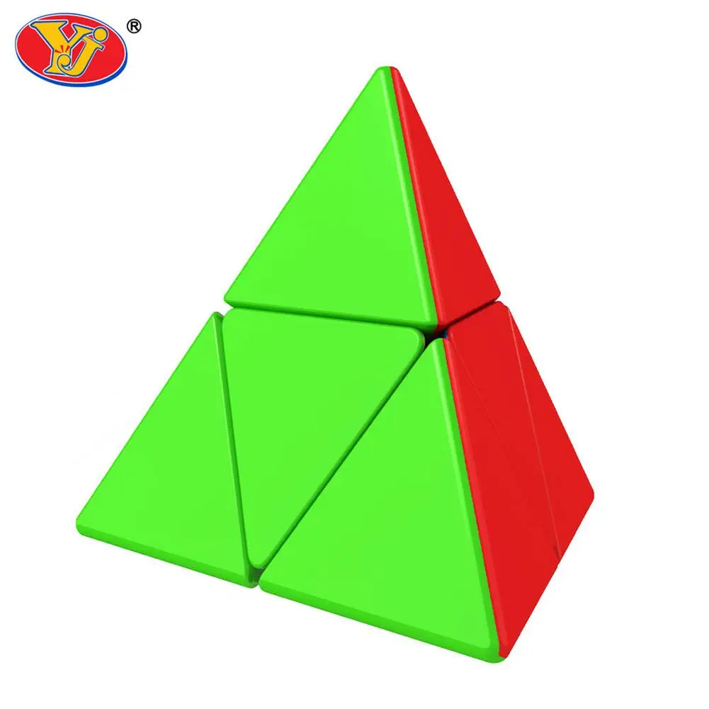 

Магический куб YJ 2x2, косая пирамида, треугольный, однотонный, профессиональный, скоростной, Magic Cube гладкая нестандартный куб, обучающая игруш...