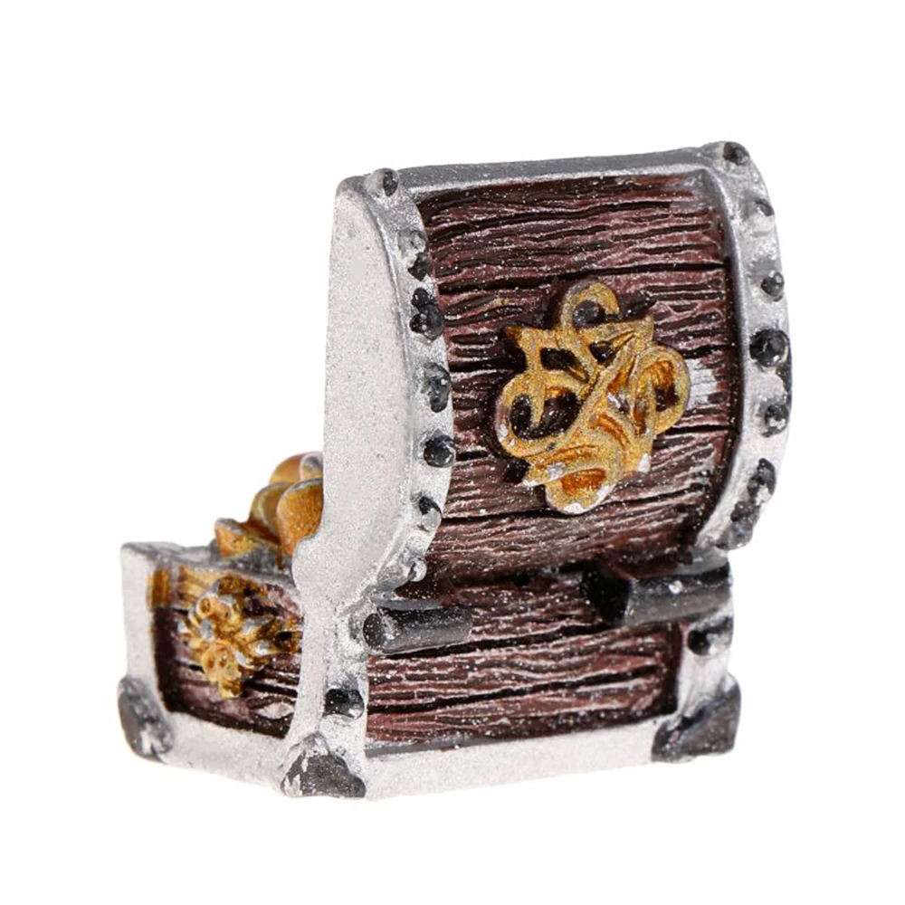 Сундук с сокровищами античный креативный аквариум украшение для аквариума