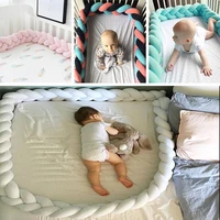 new arrival 19 27 baby crib bumper comfortable baby bed cushion cot protector unisex 1 5m2m3m twist knot pillows baby stuff