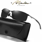 Мужские поляризованные солнцезащитные очки в металлической оправе, солнцезащитные очки для вождения, мужские винтажные Роскошные брендовые дизайнерские очки Aoron Rays 2020