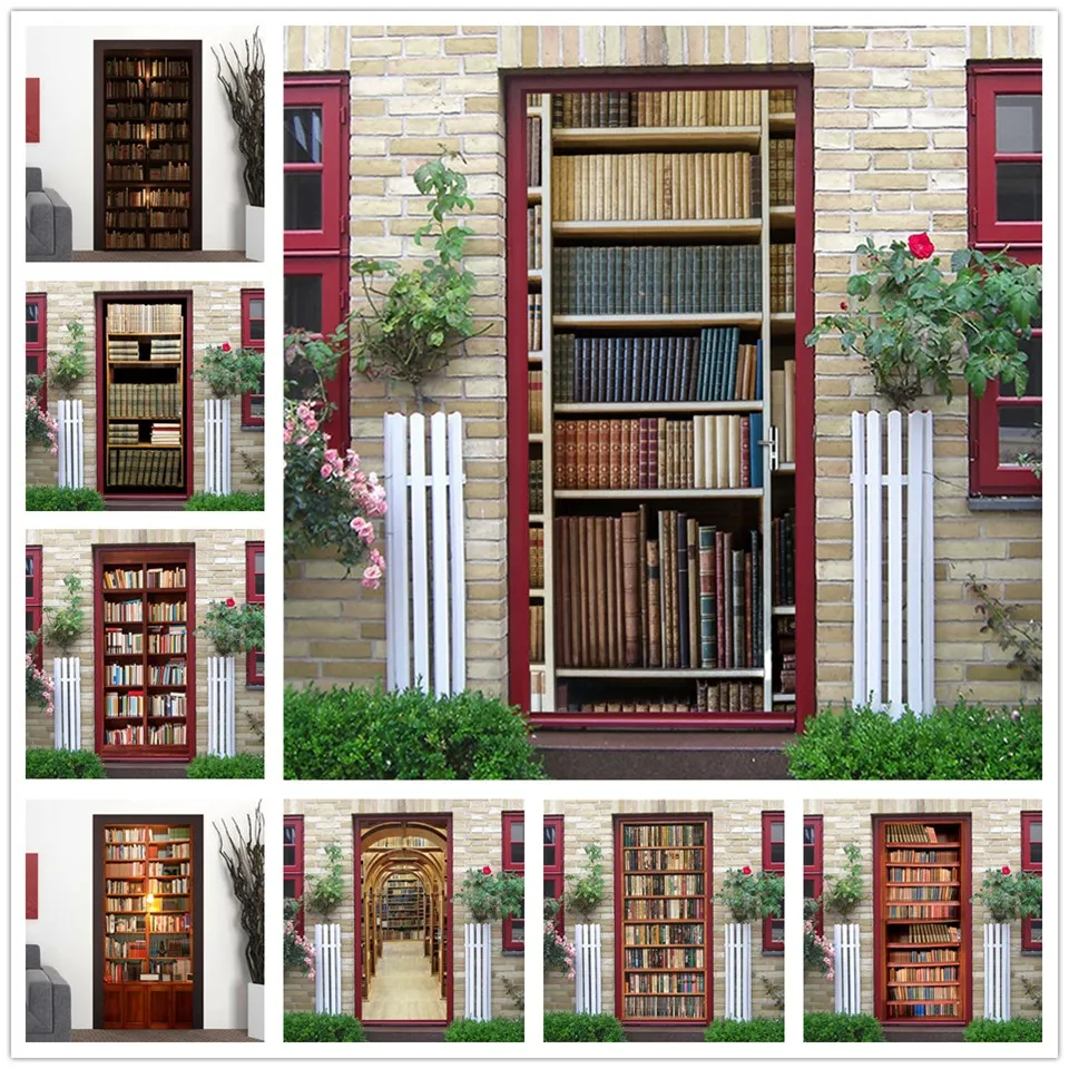 Виниловые наклейки на двери виниловые Декор для дома|Дверные наклейки| |