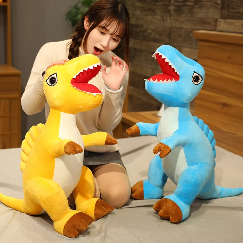 Новые милые мягкие плюшевые игрушки Huggable в виде динозавра мультяшная имитация