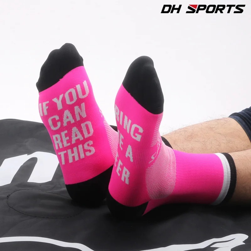 3 pairs Colorful Asymmetry Sports Socks Wearable Sweat Cycling  Socks Cycling Running Football Basketball Outdoor Sports