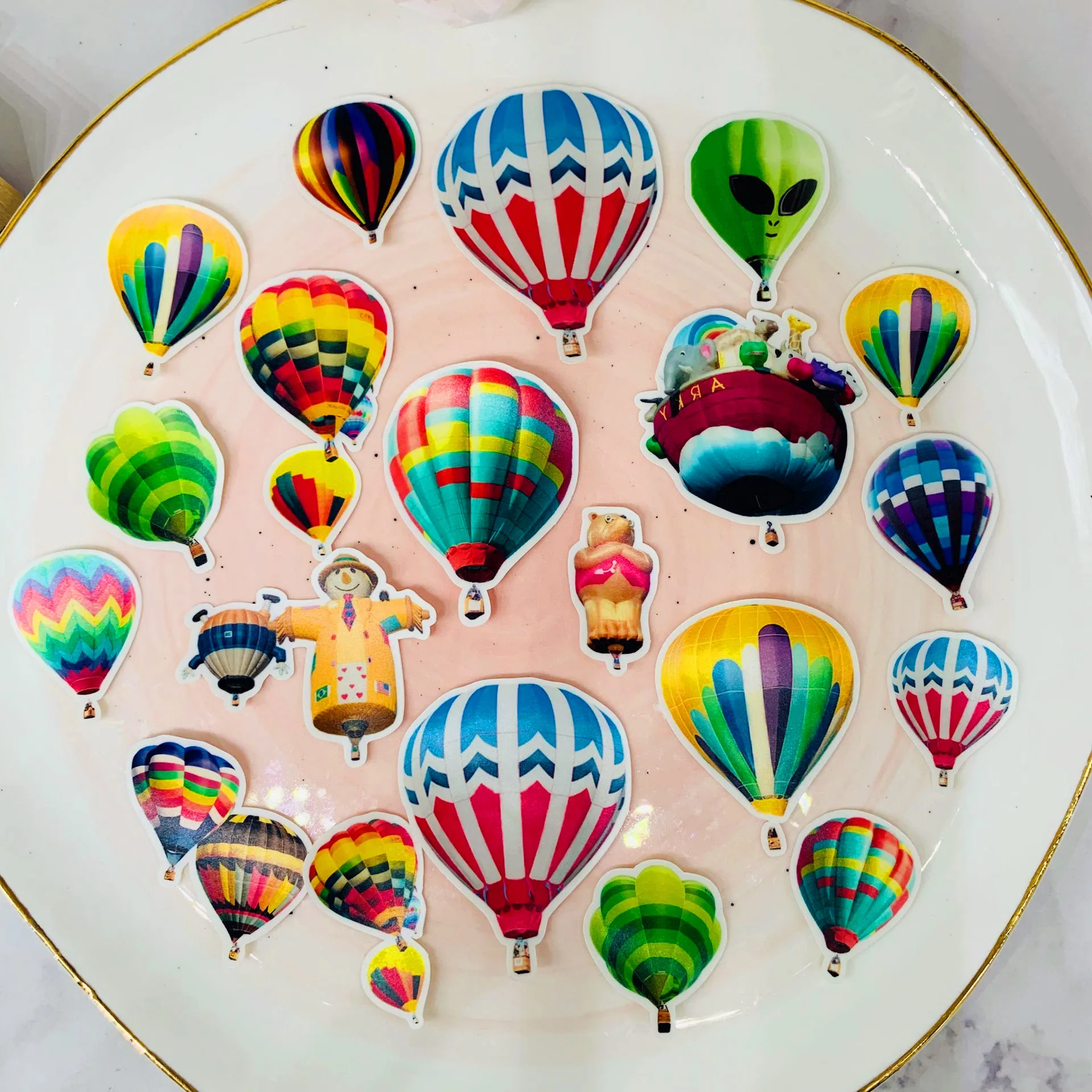 Новинка 40 шт./упак. винтажные красочные фотообои с горячим воздухом альбом сделай