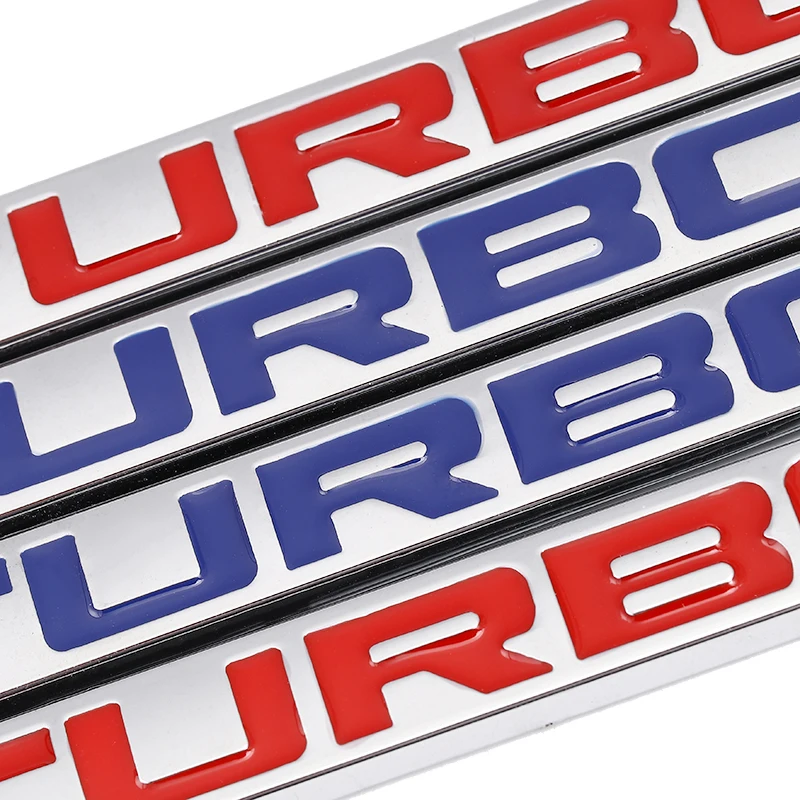 Металлическая автомобильная 3d наклейка с логотипом Turbo эмблема значок наклейки