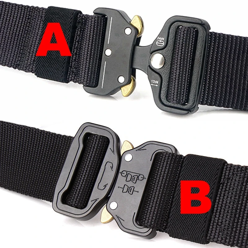 Уличный тактический ремень армейский нейлоновый поясной с металлической