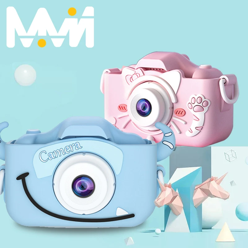 

Children's Camera Cute Toy Cat Mini Digital Camera IPS Screen Education Toys For Kids HD Camera for Children Birthday Gift