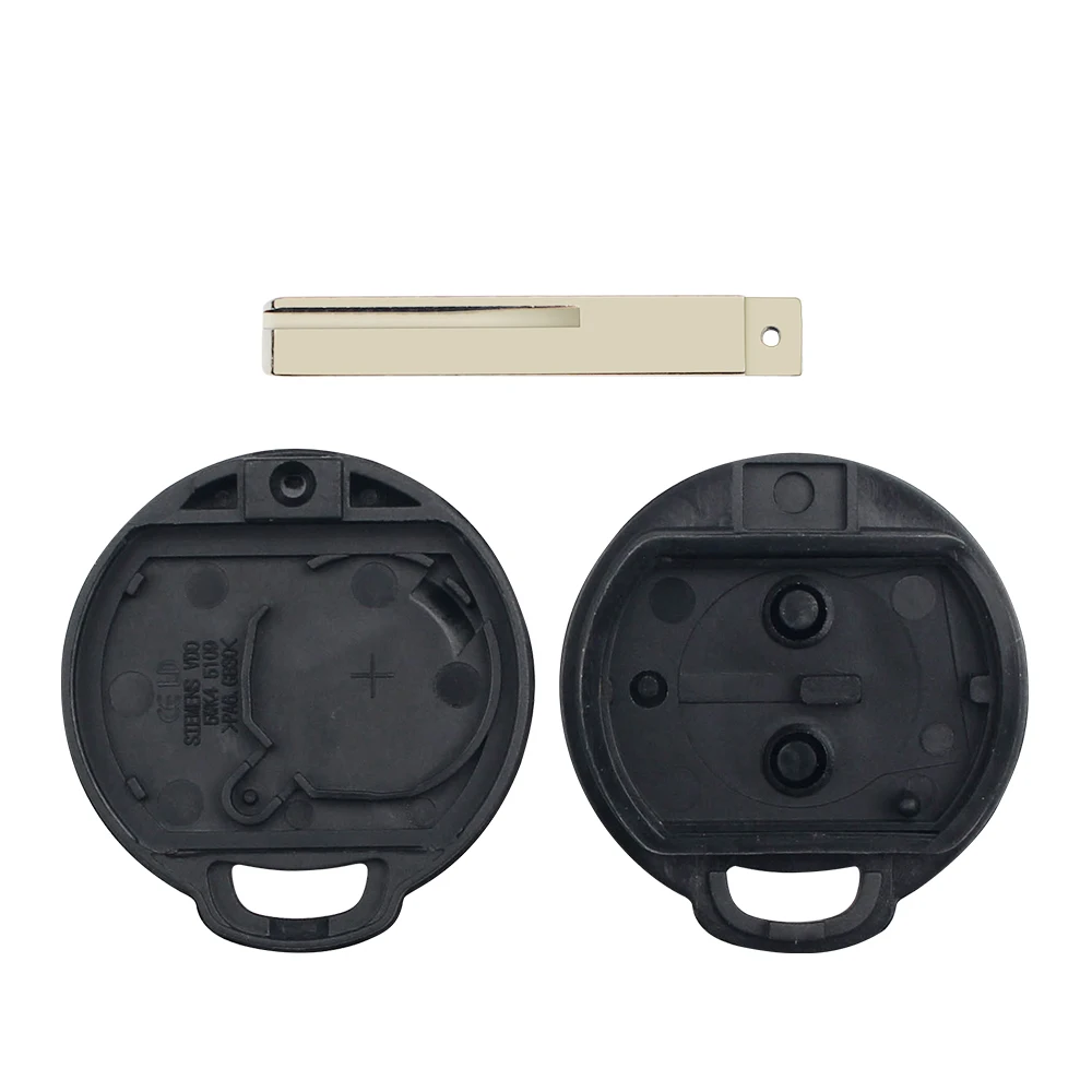 KEYYOU 10pcs Replacemen For Mitsubishi Colt Warior Carisma Spacestar 2 Buttons Remote Car Key Fob Shell Blank Uncut HU56R Blade |