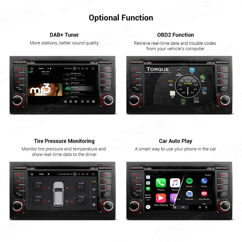 Автомобильный радиоприемник XTRONS DVD плеер на Android 10 0 с 7 &quotэкраном для Audi A4 S4 RS4 2002