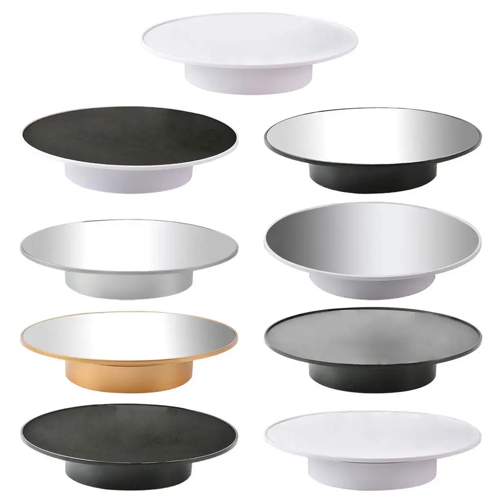 

360 Degree Electric Rotating Display Turntable Anti-Shake Jewelry Rotating Table for Bags Digital Camera Photography Show Stand