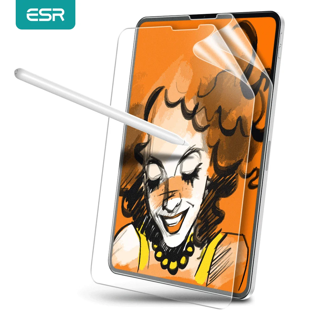 ESR бумажная Защитная пленка для экрана iPad Pro 11 2018 2020 ПЭТ Apple Pencil и экрана|Защитные