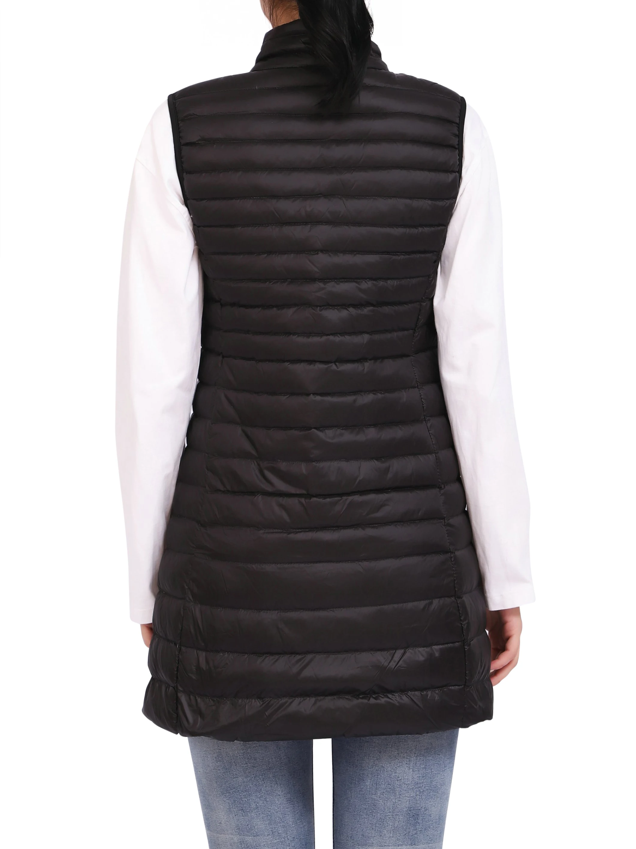 Жилеты для женщин куртка без рукавов 2020 Черное Женское пальто с