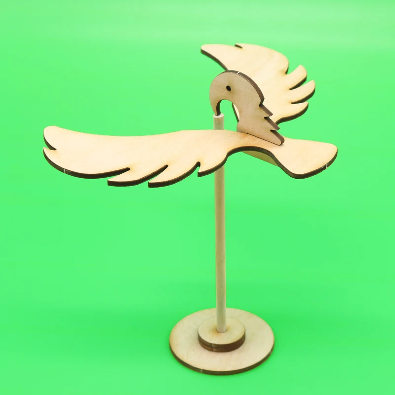 Сделай Сам Деревянный Баланс птица модель наборы материалы деревянные
