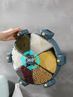 creative plastic storage jars food cereal dispenser container storage jars with lid kitchen rangement household items df50pg