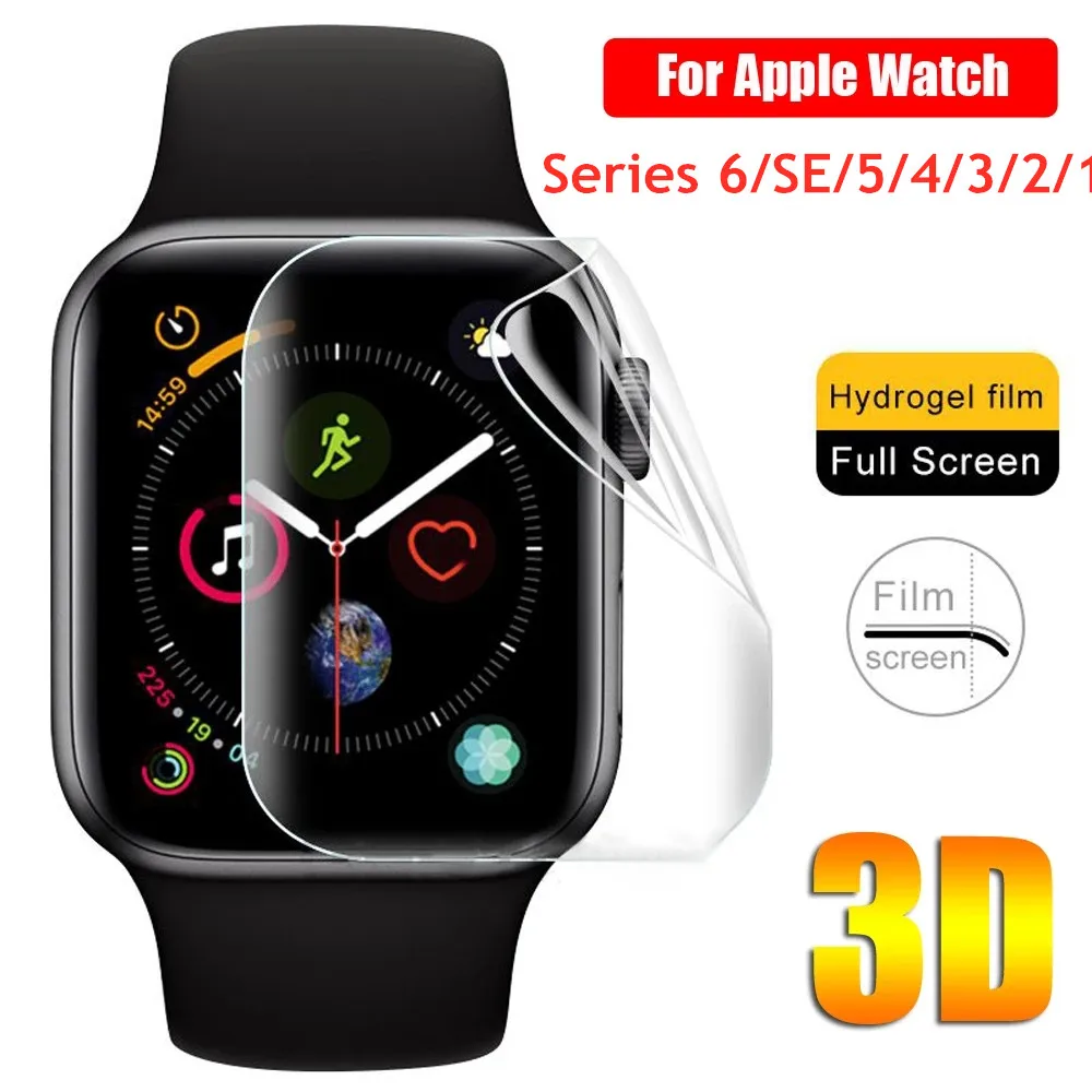 Защитная пленка для экрана прозрачная полная защитная iWatch 4 5 6 7 SE 40 мм 44 не