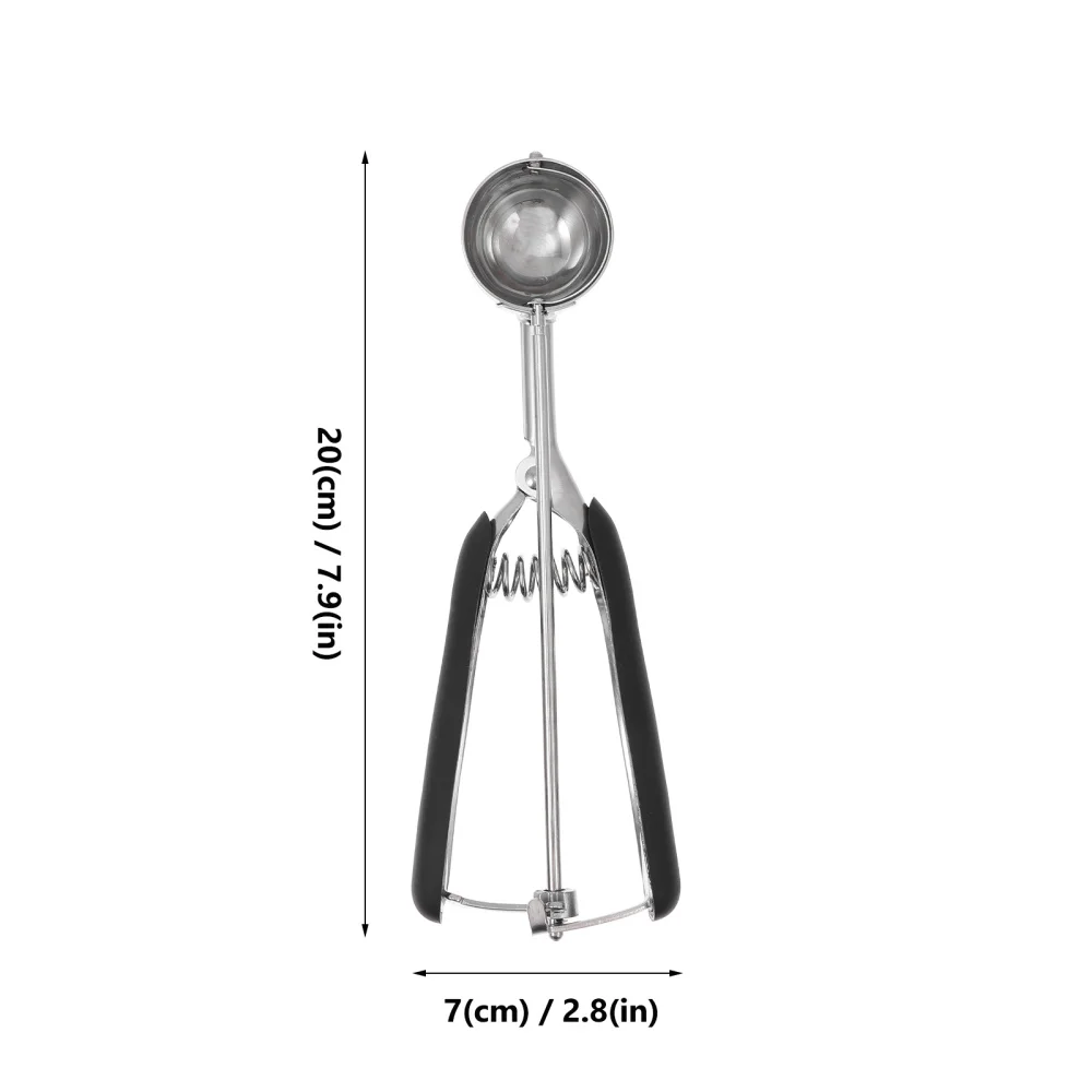 

2pcs Stainless Steel Ice Cream Scoop with Easy Trigger Heavy Duty Cupcake Scoop