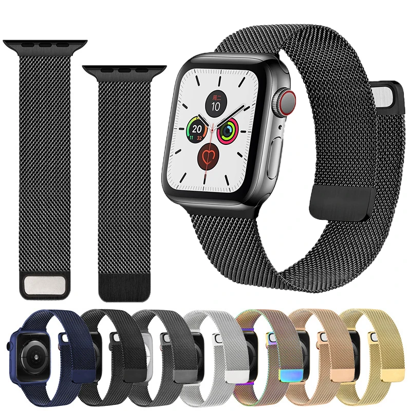 

Ремешок из нержавеющей стали для Apple Watch 44 мм 40 мм 38 мм 42 мм